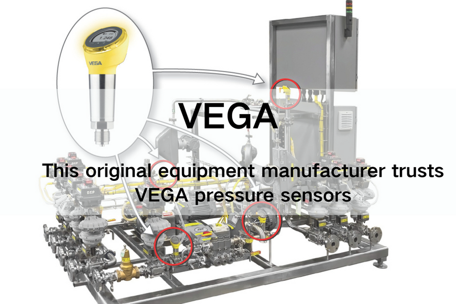 Original equipment manufacturer trusts VEGA pressure sensors