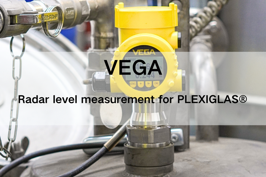 Radar level measurement for PLEXIGLAS®