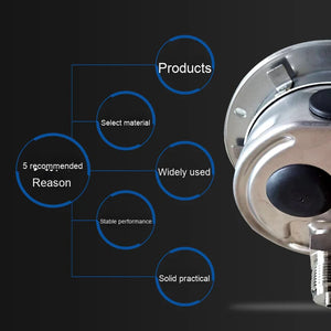 Wika All Stainless Steel Pressure Gauge 233.50 Series High Quality Brass Durable for Wika 233.50 Stainless Steel Pressure Gauge