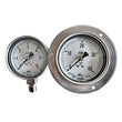 For Wika 233.50 Series All Stainless Steel 100mm Pressure Gauge Bottom Mounting Liquid Application