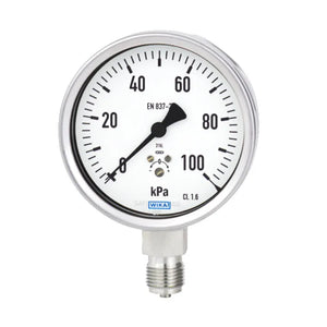Wika German Diaphragm Pressure Gauge 632.50.100 Series Stainless Steel Case Digital Double Type 100mm Size for Liquid Measuring
