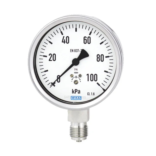 Wika German Diaphragm Pressure Gauge 632.50.100 Series Stainless Steel Case Digital Double Type 100mm Size for Liquid Measuring