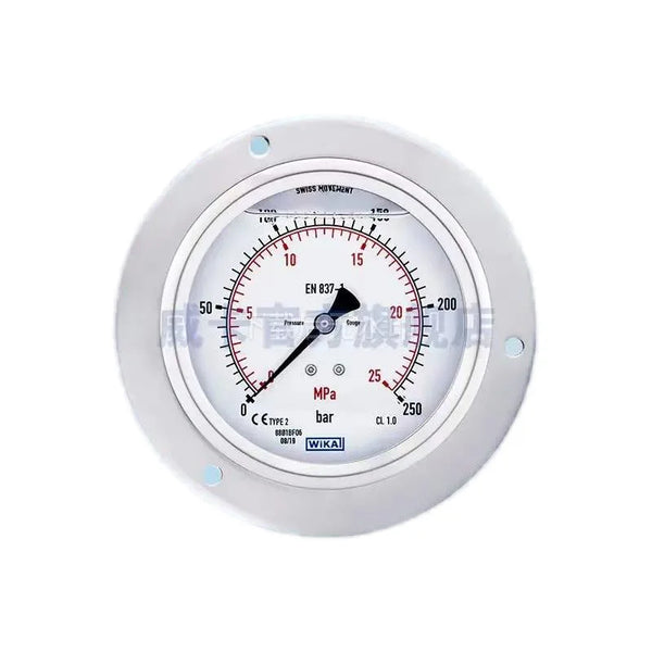 For WIKA EN831-1 Double Digital Back Barometer 213.53.063 Brass Pressure Gauge 100mm Liquid Application Size For Back Barometry