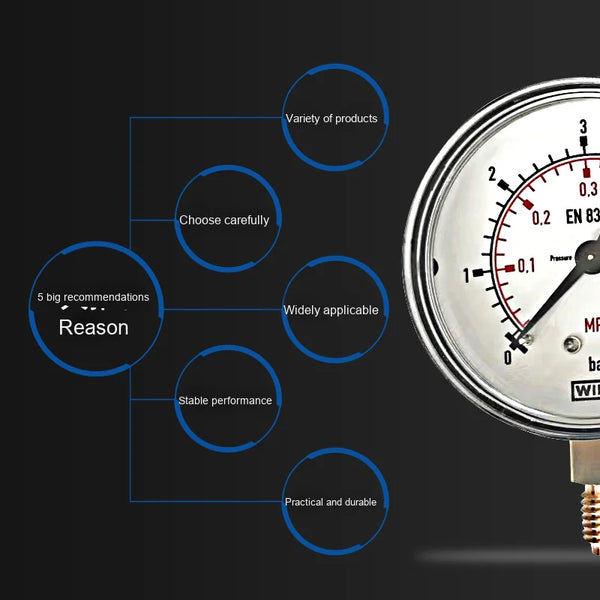 WIKA 111.10 Series Copper Alloy Material Pressure Gauge High Quality Gauges Product